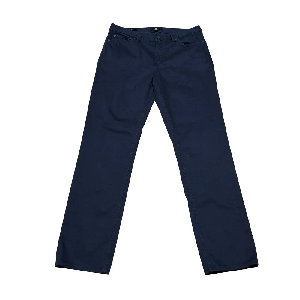 Banana Republic The Traveler Pants Blue Men's 33 x 31(altered) Slim‎ Fit Stretch